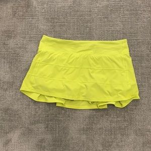 Lululemon Pace Rival Skirt Size 10 Light Green